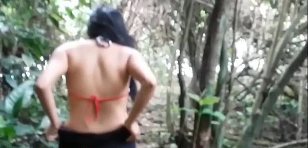  HD Step Sister goes on beach jungle trek and gets facial